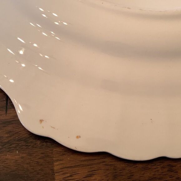 Limoges White and Gold Oval Serveware Platter - Picture 7 of 7